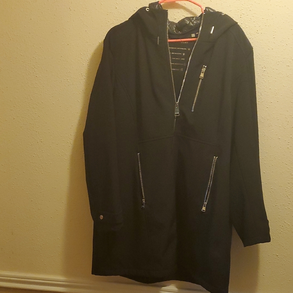 Calvin Klein Stylish Black Hooded Women's Jacket